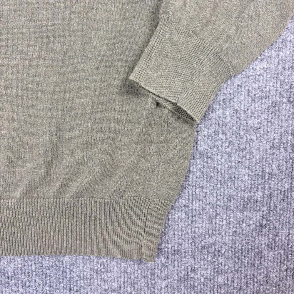 Jos A Bank Signature Collection Mens Large Sage Green 100% Pima‎ Cotton 1/4 Zip